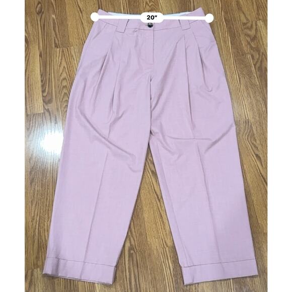 GANNI Drapey Melange Loose Mid Waist Pleat Pants size 44/US L - Picture 7 of 13